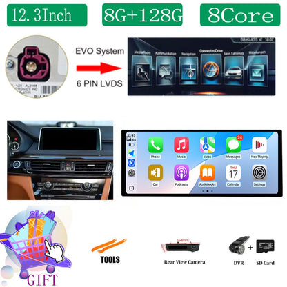 Para BMW X5 F15 X6 F16 2014 - 2018 Sistema NBT/EVO Rádio Automotivo Multimídia Player Android 14 GPS Navegação 4G BT Carplay Auto Ferramentas