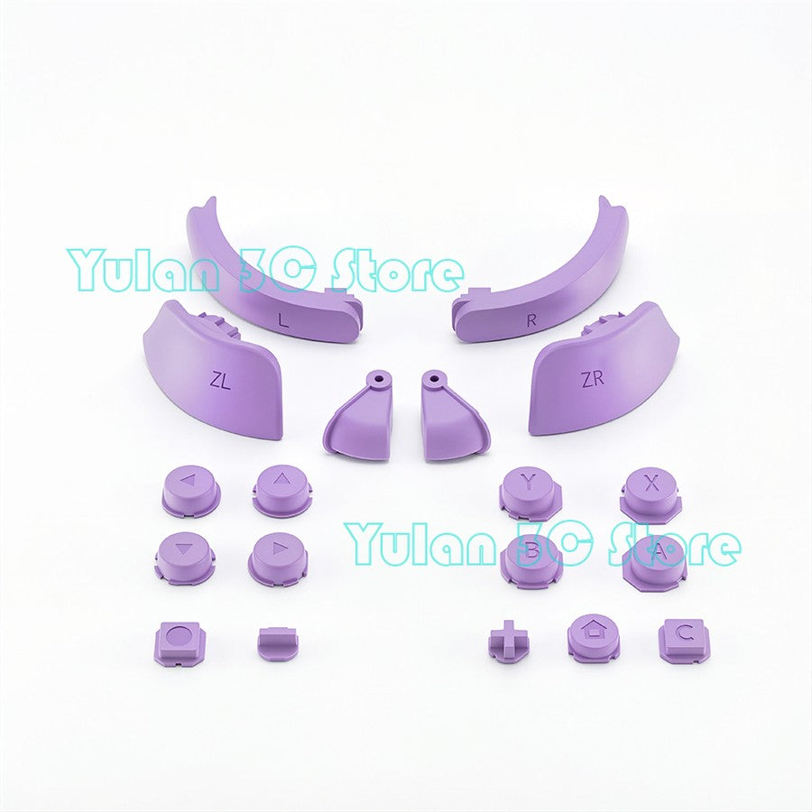 Joycon 2 Solid Color / Transparent Custom DIY Replacement Full Set Buttons for Nintendo Switch 2 Joy Con Controller Accessories