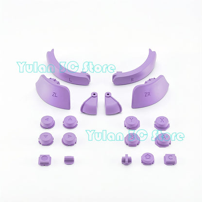 Joycon 2 Solid Color / Transparent Custom DIY Replacement Full Set Buttons for Nintendo Switch 2 Joy Con Controller Accessories
