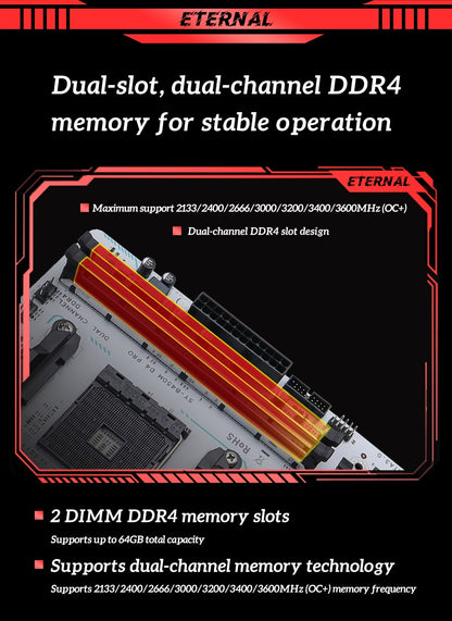Placa-mãe AMD Clássica B450M Memória DDR4 de Canal Duplo Placa-mãe AM4 PCI-E 3.0 NVME B450 (suporta CPU Ryzen 5600 5600G)