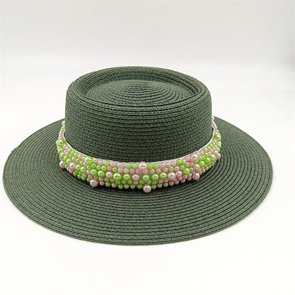 Bucket hat letters summer ladies bucket hat sun hat ladies straw hat fedora hat European men and women hat letters