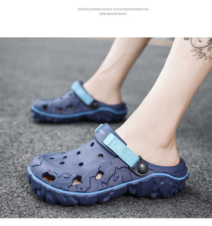 2025 Summer New Breathable Soft-Sole Outdoor Sports Sandals  Versatile Casual Two-Way Trendy Sandals