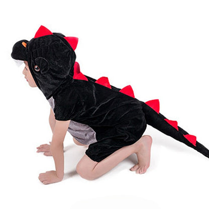 Cute Child Dinosaur Kugurumi Costume Cosplay Boys 2-4T 4-8Y Green Black Kindergarten School Party Game Role Play Suit Umorden