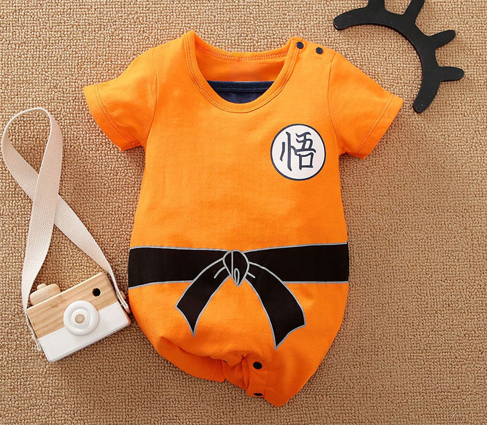 IURNXB Newborn Short Sleeve Romper Cosplay Baby Boy Cartoon Printed Jumpsuits Costume Outfit Infant Clothes 0-24M