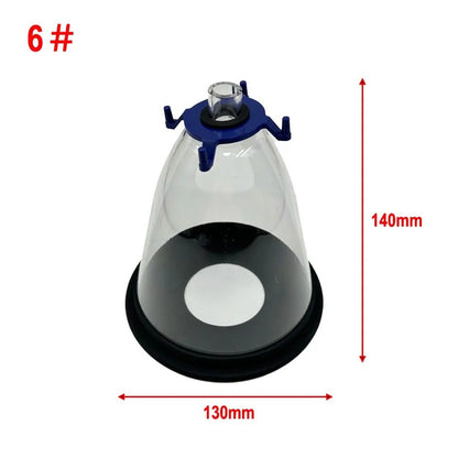 Máscaras de Anestesia para Pets para Cães e Gatos Ressuscitador Manual Transparente Máscaras de Oxigênio para Anestesia Veterinária Suprimentos para Sala de Cuidados de Pets