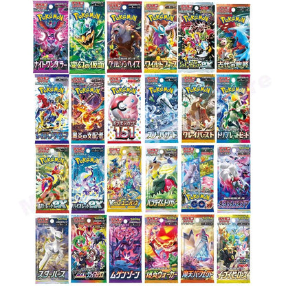 [Compre 5 Leve 1 Grátis] Cartas Pokémon Versão Original Genuína Japonesa Sol e Lua Espada e Escudo Pacote de Booster Nobre Pocket