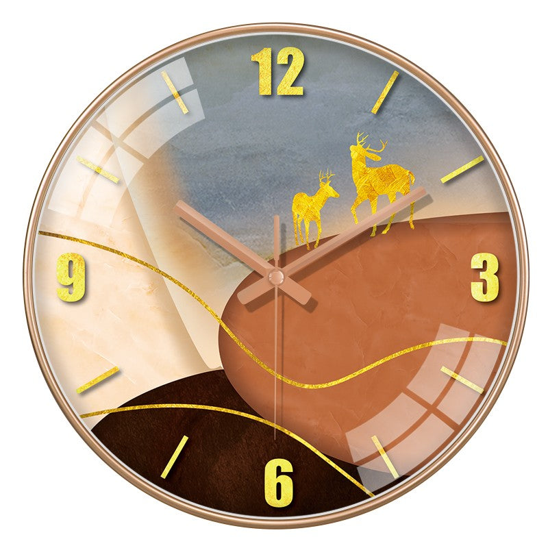 12 Inch luxury silent wall clock simple abstract clock for living room kitchen bedroom Nordic style personalized home decoration