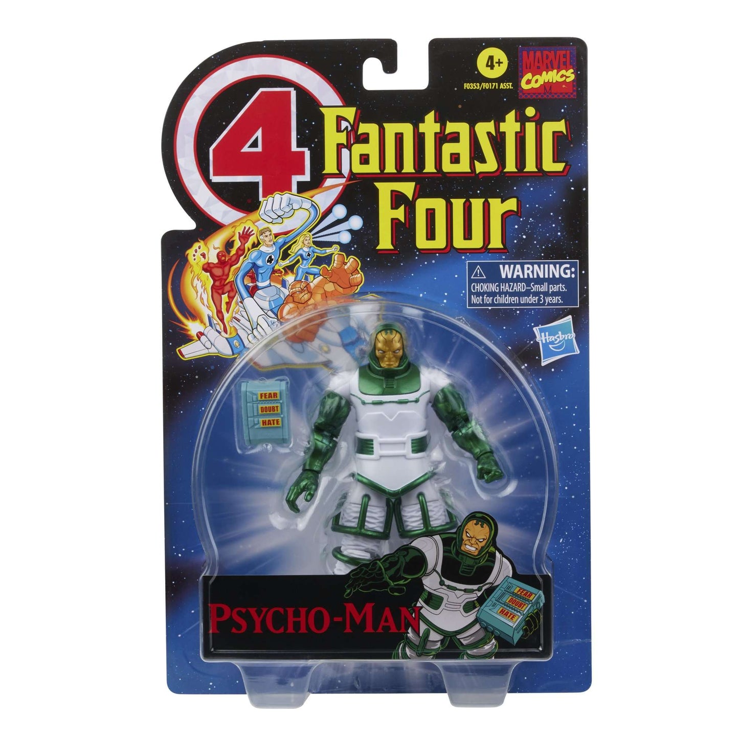 Marvel Legends Quarteto Fantástico Retro Onda O Coisa Mulher Invisível Sr. Fantástico Tocha Humana Homem Psico Boneco Articulado 6"