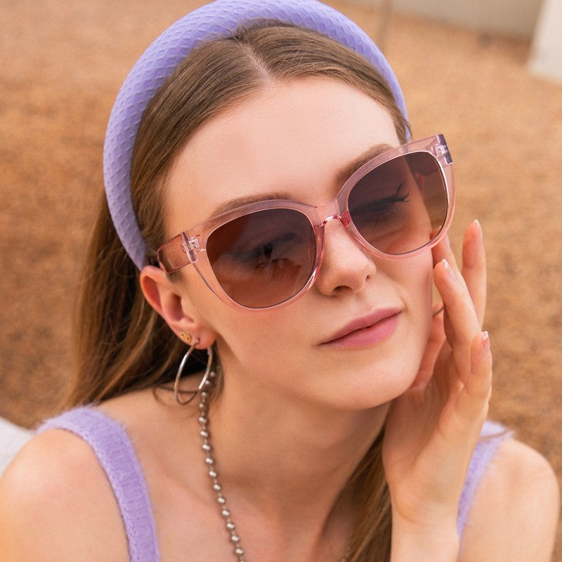 Fashion Street Trend Cat Eye Sunglasses Women Leopard Square Frame Sun Glasses UV400 Lady Brand Designer Eyewear ????? ??? ?????