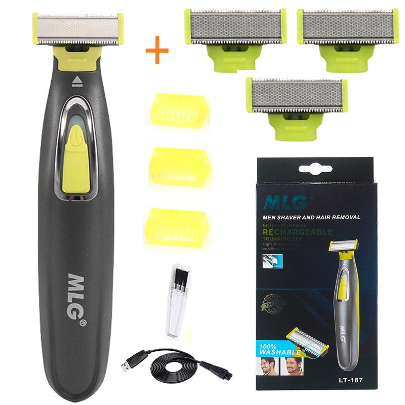 Face & Body Electric Shaver for Men Washable Beard&Body Trimmer Wet Dry Ball Electric Razor Face Shaving Machine Rechargeable