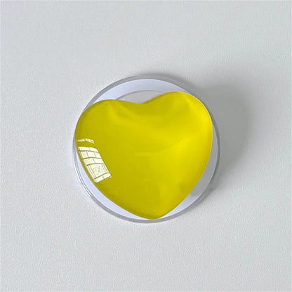 Korean Cute 3D Love Heart For Magsafe Magnetic Phone Griptok Grip Tok Stand For iPhone Wireless Charging Holder Bracket