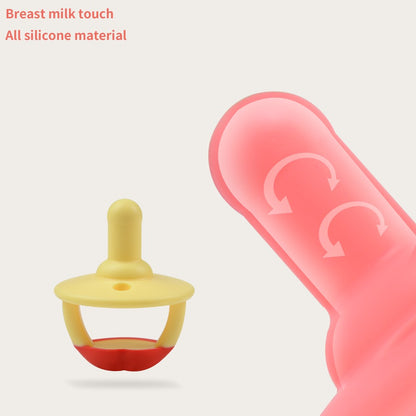 TYRY.HU Baby Newborn Soft Food Silicone Nipple Infant Safe Circle Type Nipples Toddler Pacifier Kids Teether Toy For Boy Girls