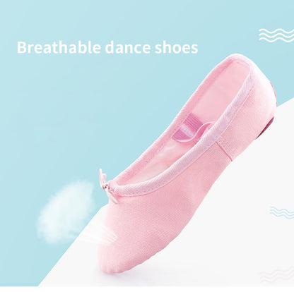 Girls Soft Bottom Non Slip Ballet Dance Shoes with Elastic Straps Perfect for Kids Yoga Dance Classes and Fitness Activities