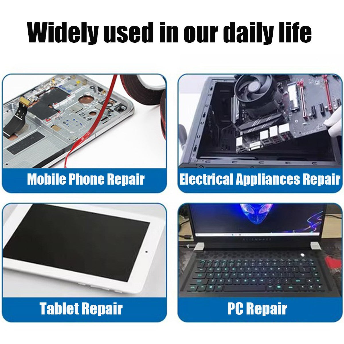 Fita Espuma de Dupla Face Fina 0,23mm para Celular Adesivo para Tela Curva Reparo de Moldura LCD Tampa Traseira para Samsung Xiaomi