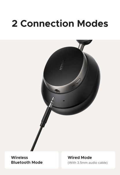 UGREEN Studio Pro 48dB ANC Wireless Headphones Over Ear Bluetooth Earphones Active Noise Cancellation Hi-Res LDAC 120h Playtime