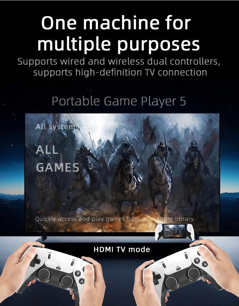 HC8000 Handheld Game Console Multiple Games 30+ Emulators 7.0 Inch Screen Portable Gaming Player Children's Toys Game Console
