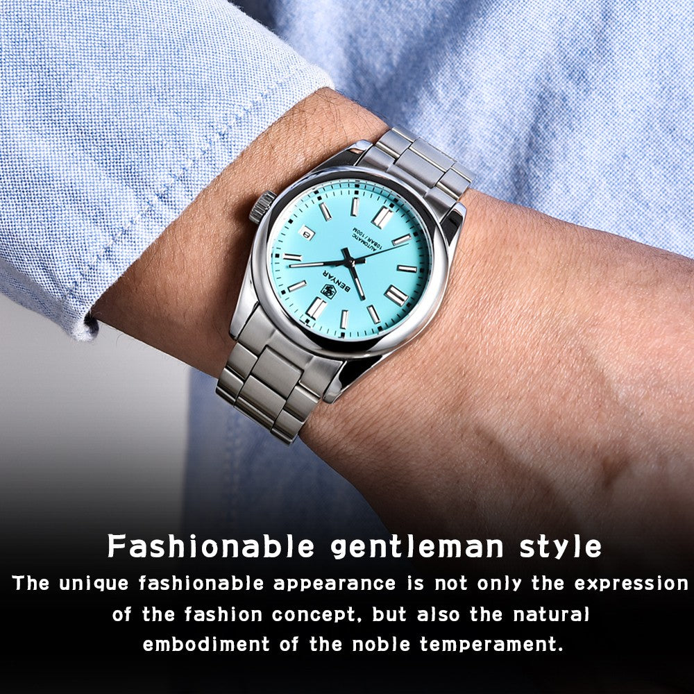 BENYAR New Luxury Automatic Watch 10Bar Waterproof Stainless Steel Men Mechanical Wristwatches Sports Diving Watch for Men