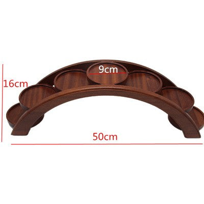 Hotpot arch bridge plate sushi bridge boat tableware Dessert wooden dim sum plate sushi tray japanese kitchen bento  sushi plate