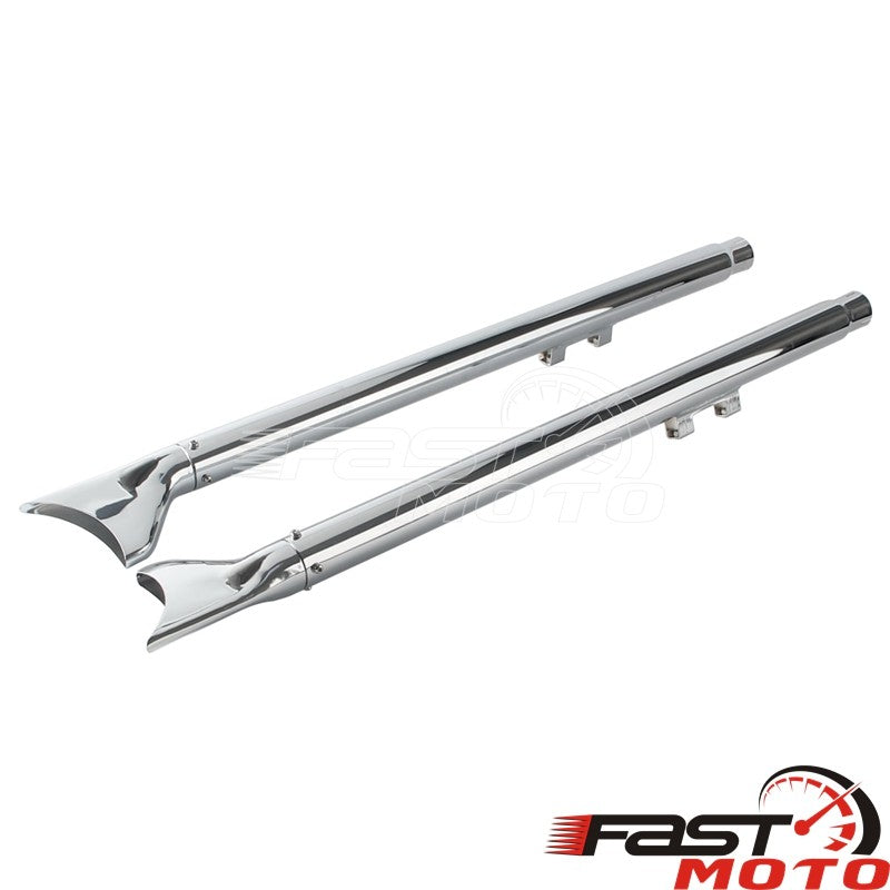Motorcycle Fishtail Exhaust Muffler For Harley Softail Deluxe EFI FLSTNI Deuce FXSTDI Heritage Classic Engine Exhaust System