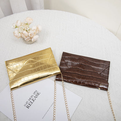 Gold Silver Evening Bag Women Elegant Fashion Banquet Clutch Chain Shoulder Bags Luxury Purse Female Wedding Party Bags Wallet