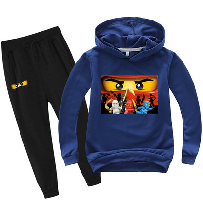 2-13 years Spring Autumn Children Clothing Sets  Kids Clothes Baby Boys Hoodies Pants 2 Pcs Set Tracksuit Anime Outwear Coat