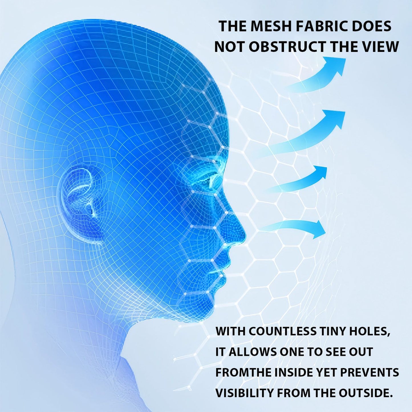 3D Printed Funny Full Face Mask Elastic Mesh Balaclava with Ice Silk Sunscreen Scarf Breathable Halloween Cosplay Party Costume Prop for Men Women