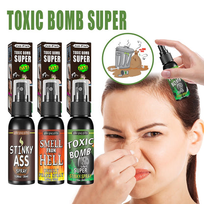 6 unidades-1 unid. 30ml Adereços de Halloween Spray Líquido de Peido Não Tóxico Bomba de Cheiro Fedorento Brinquedo de Pegadinha de Gás Malcheiroso Artigos de Festa de Brincadeira