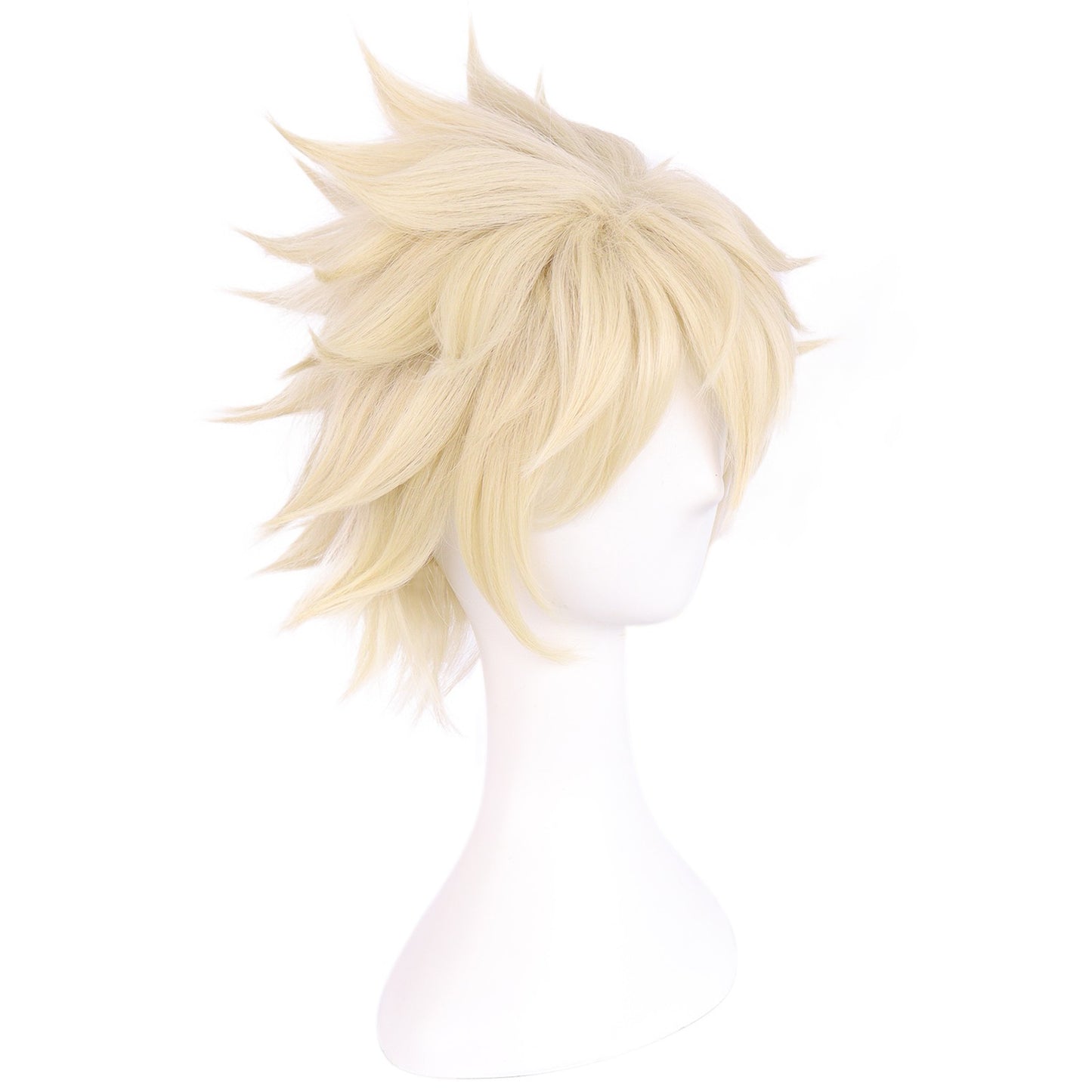 Synthetic Short Straight Yellow Denki Kaminari Cosplay Wig for Halloween Thanksgiving Day Christmas