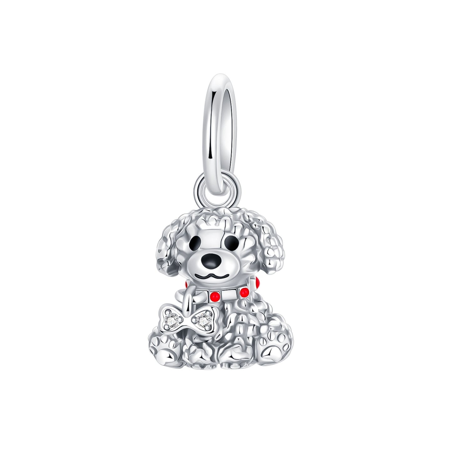 925 Sterling Silver Dog Charms French Bulldog Poodle German Shepherd Beagle Dachshund Pendants Fit Bracelets DIYJewelry Gift