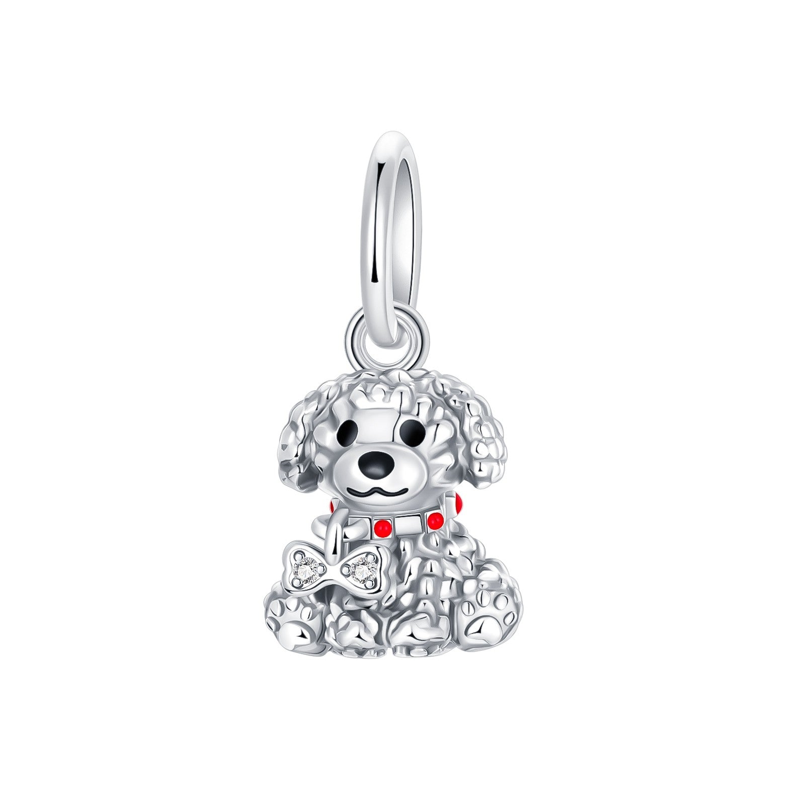 925 Sterling Silver Dog Charms French Bulldog Poodle German Shepherd Beagle Dachshund Pendants Fit Bracelets DIYJewelry Gift