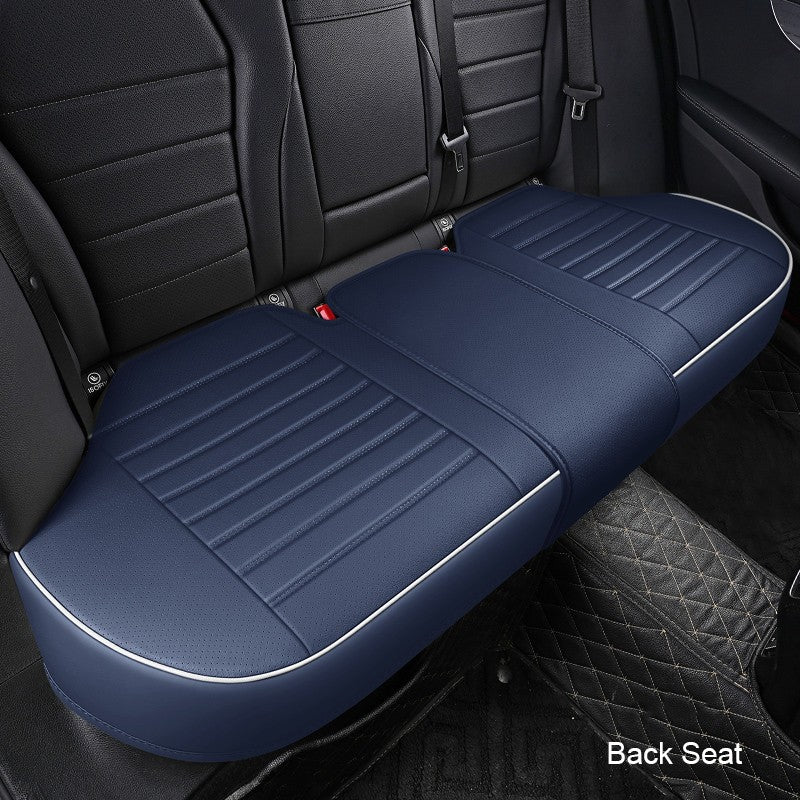 1Pcs PU Leather Car Universal Seat Cover Interior Auto Seat Kits Cushion Four Seasons Protector Mat Front Rear Rows Accessories