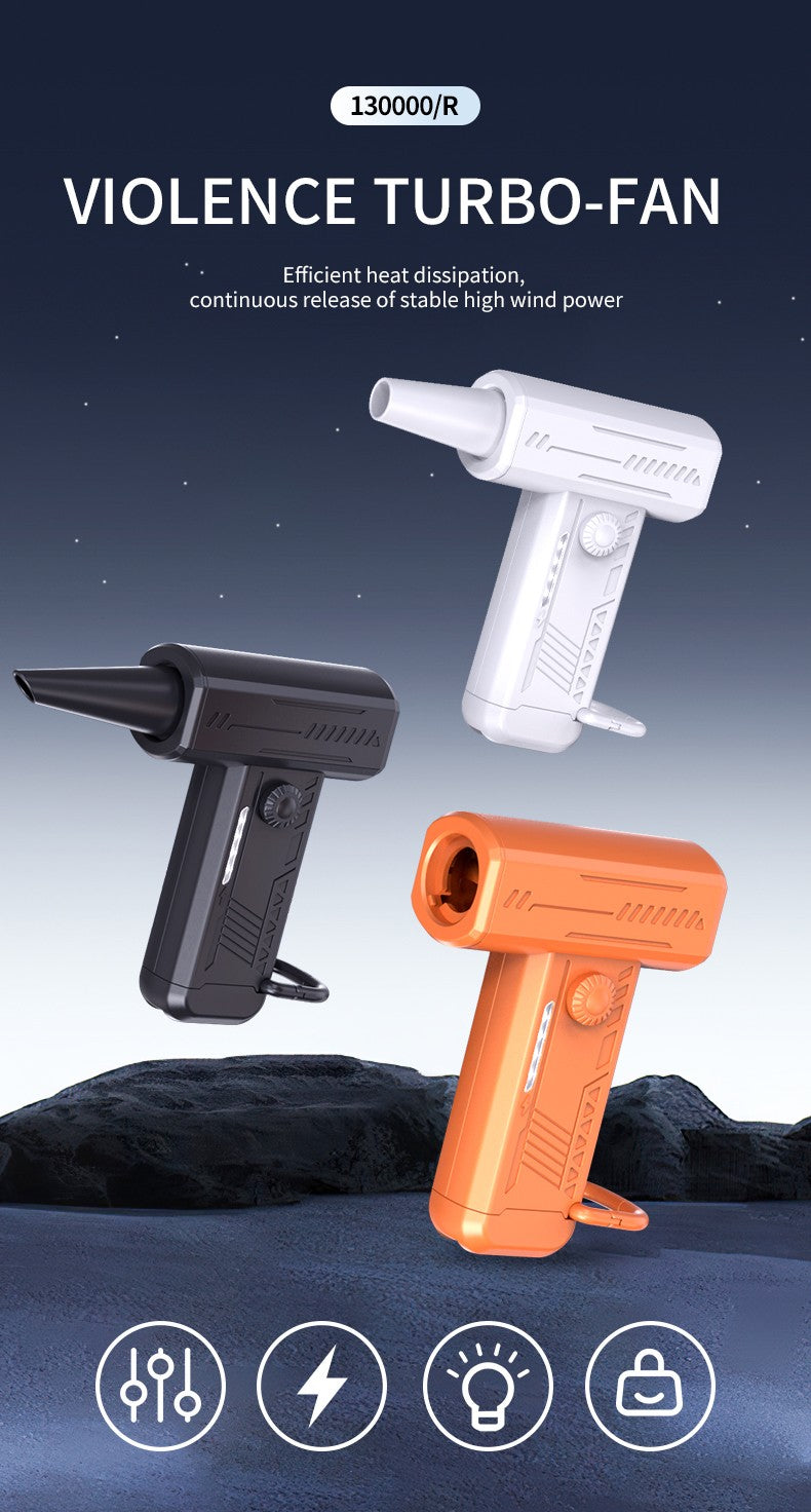 180000PRM Portable Electric Air Blower Turbo Jet Fan Brushless Motor HighSpeed Mini Turbo Jet Fan Adjustable Wind Violent Blower