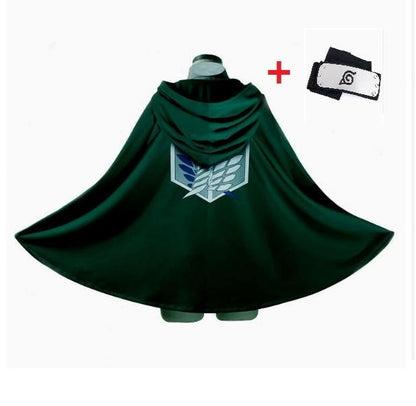 Anime Attack Cloak Shingeki No Kyojin Scouting Legion Cosplay Costume Cos Green Cape Mens Clothes Cosplay Costume Women