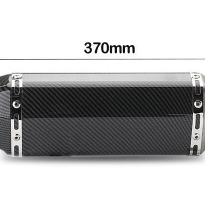 Carbon Fiber Body Tail Hexagonal Modified Exhaust Pipe Muffler Motorcycle 51mm Diameter Resistant
