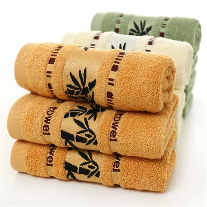 1/5/10pcs Bamboo Fiber Hand Bathroom Towels Natural Cool Embroidery Soft Quick-drying Hand Bath Towels For Bathroom Gym Shower