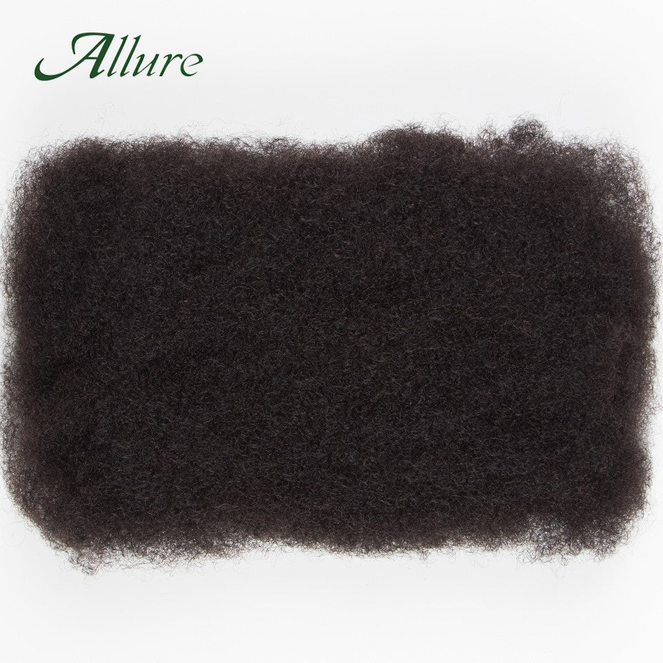 Cabelo Humano Afro Kinky Bulk QVR para Mini Twist, Tranças, Extensões de Dread Locs e Crochet, Cabelo Afro Kinky Cacheado Bulk para Dreadlocks 50g