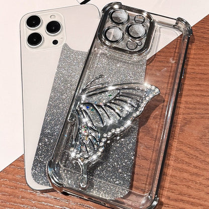 Capa Protetora à Prova de Choque com Glitter e Borboleta para Xiaomi 17 pro max Xiaomi17 13T 14T 15T Pro 15 Ultra