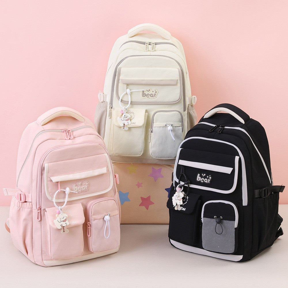Conjunto de 4 peças de mochilas Oxford para estudantes de ensino médio de grande capacidade, mochilas escolares para adolescentes do ensino médio