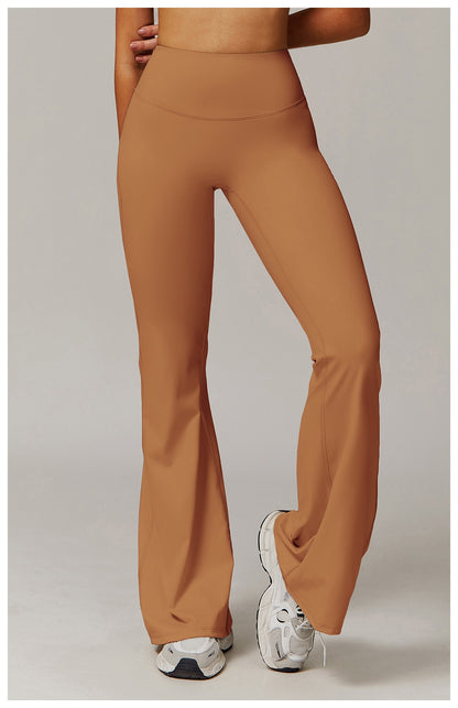 High Waist Wide Leg Pants Leggings Women Tights Fitness Bell-bottoms Yoga Elastic Leggings Push Up Gym Workout Flared Pants