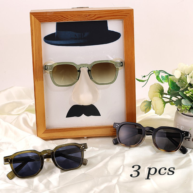 1/2/3 Pcs Wholesale New Square Retro Sunglasses Men Fashion Punk Sun Glasses Women Travel Eyewear Lunette De Soleil Femme UV400