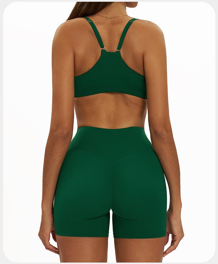 2 Pieces Women's Tracksuit Seamless Yoga Set Workout Outfit Sportswear Gym Clothing High Waist Leggings Fitness Bra Sports Suits