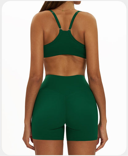 2 Pieces Women's Tracksuit Seamless Yoga Set Workout Outfit Sportswear Gym Clothing High Waist Leggings Fitness Bra Sports Suits