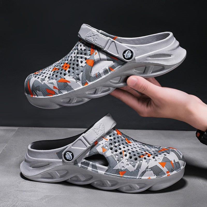 Flat Sandals Men Shoes EVA Slippers Garden Platform Sandals Man Summer Sandals New Male Sneakers Outdoor Home Clogs