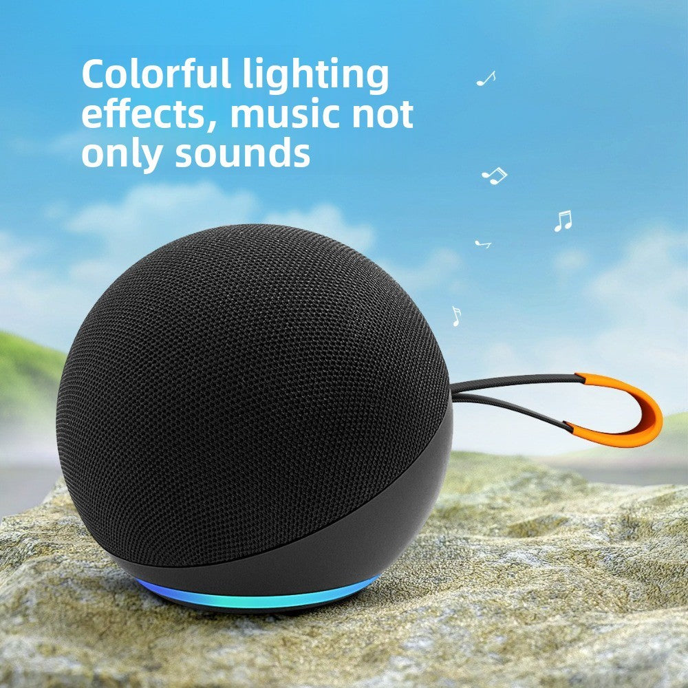 Alto-falante Bluetooth Sem Fio Subwoofer Inserção de Cartão Impermeável Inteligente Esférico USB Pequeno Alto-falante Externo