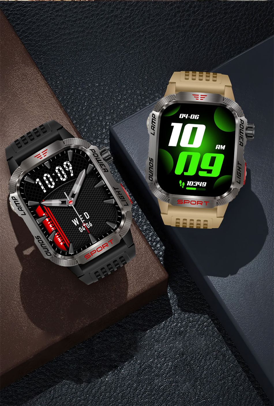 Outdoor Sports Smart Watch Men 2.01" GPS Tracker Compass LED Flashlight 600mAh Battery Waterproof Bluetooth Call Smartwatch Man