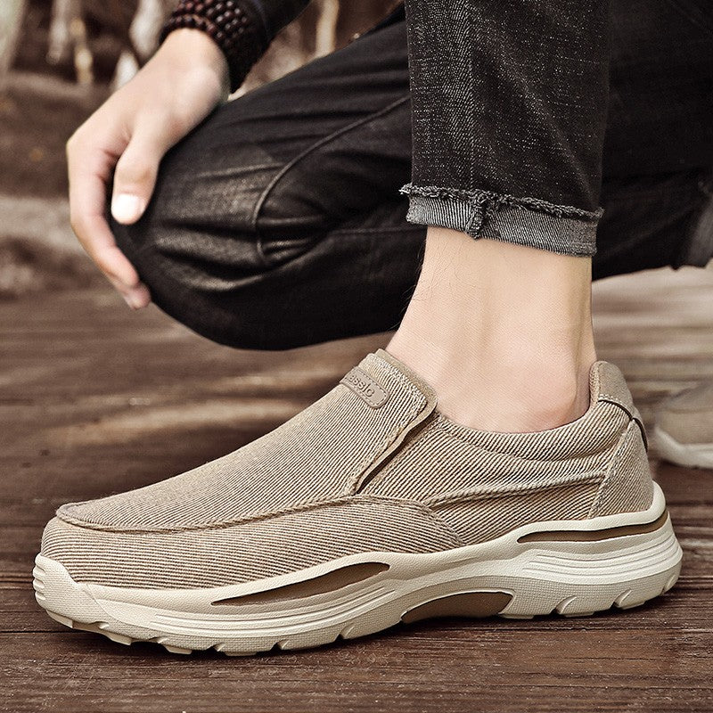 Men's Shoes Comfortable Canvas Shoes Plus Size 48 Breathable Loafers Men's Walking Sports Shoes Men's Trendy Casual Sports Shoes