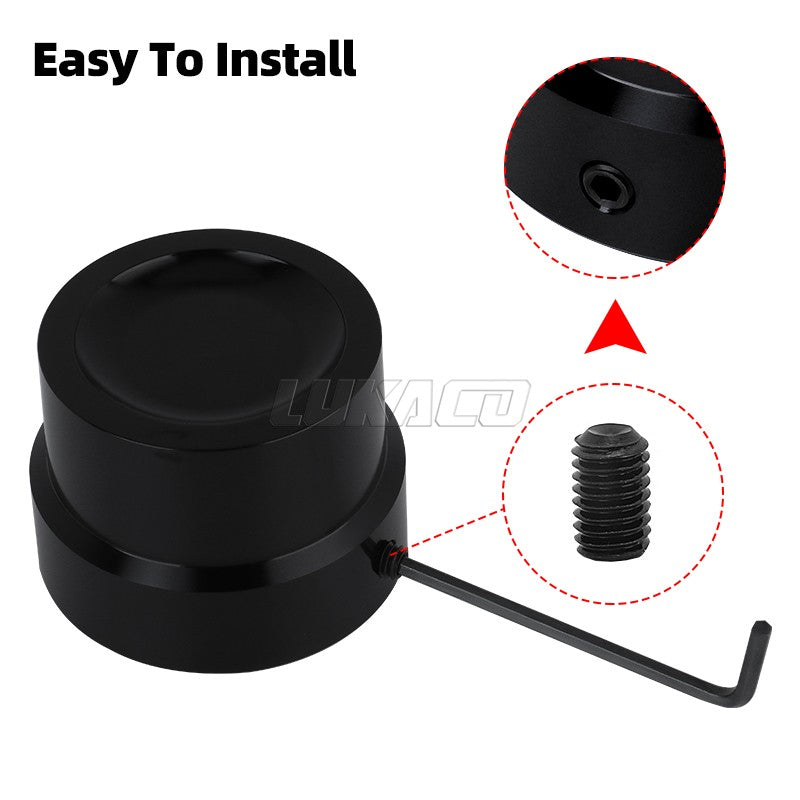 Motorcycle Front Rear Axle Nut Covers Caps Kit For Harley Sportster 883 1200 Touring Dyna Road King Softail Fat Bob Breakout