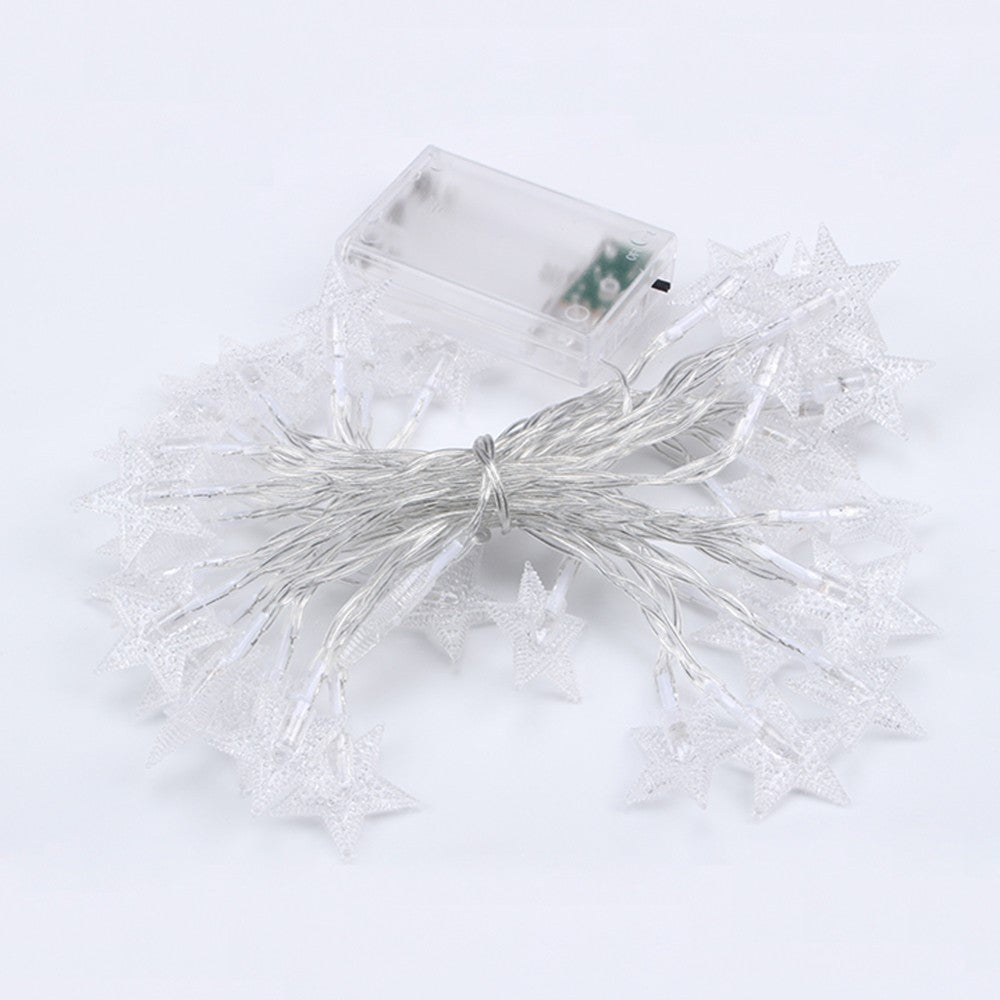 LED Star Fairy Lights Chain Battery/USB Powered String Lights Garland For Party Home Wedding Terrace Garden Christmas Decoration