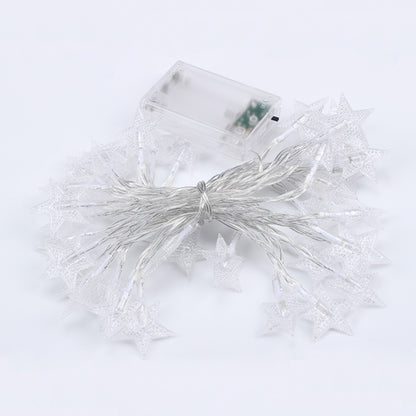 LED Star Fairy Lights Chain Battery/USB Powered String Lights Garland For Party Home Wedding Terrace Garden Christmas Decoration