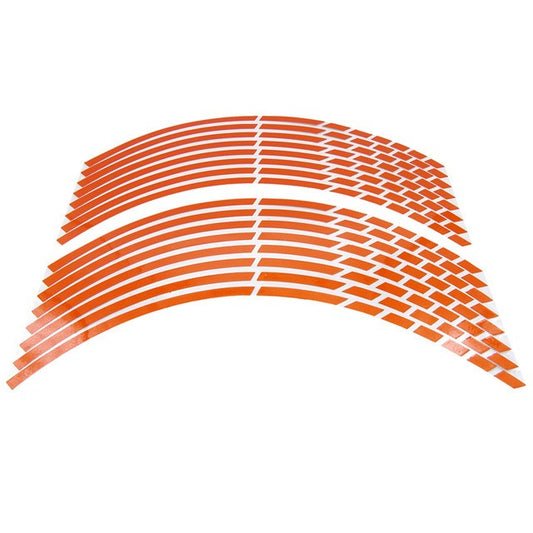 1 Conjunto de 5 Cores Faixas de Estilo para Carros Adesivos e Decalques Refletivos para Rodas de Moto e Motocross Fita Refletiva para Aro 17/18 Polegadas